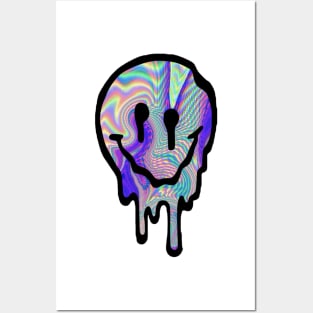 Trippy Drippy Smiley Face Posters and Art